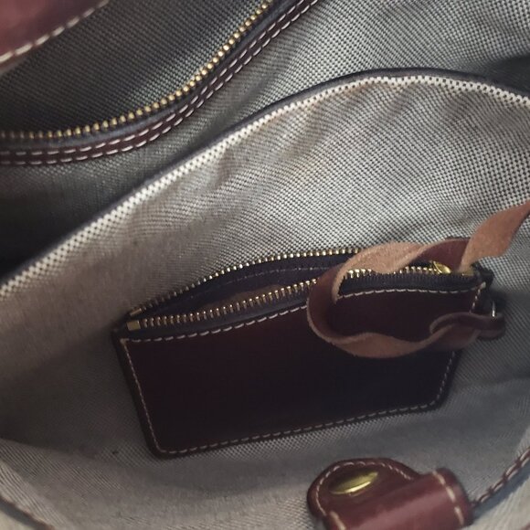 Dooney & Bourke Brown Leather Handbag - Picture 6 of 8